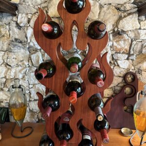 Flame Design 13 Bottle Padauk Wine Rack